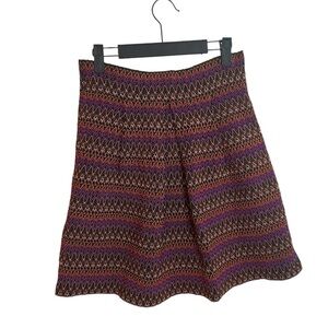 Francesca’s Annabella Colorful Chevron High Waisted Skirt